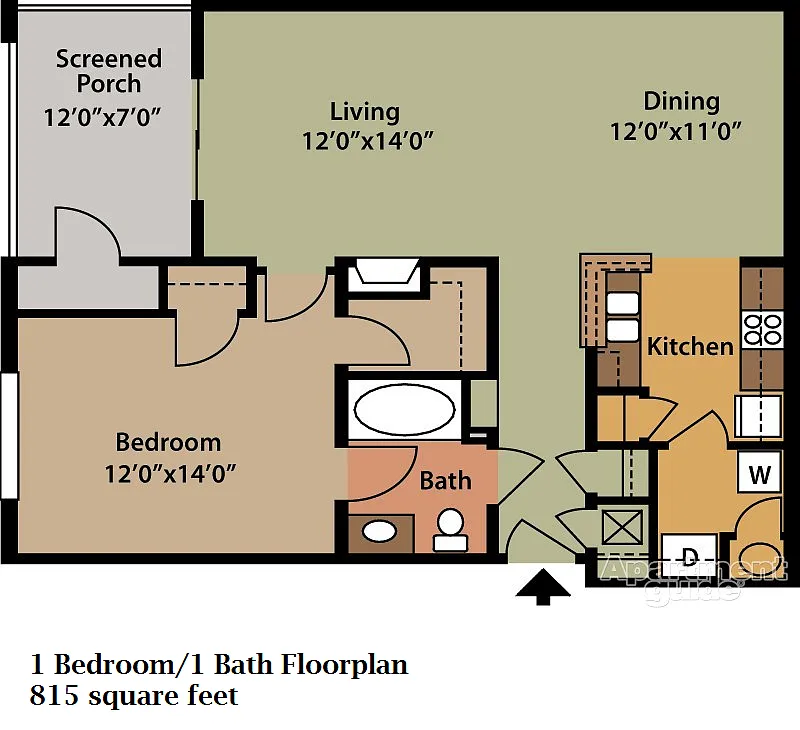 Floor plan 1 Bedroom