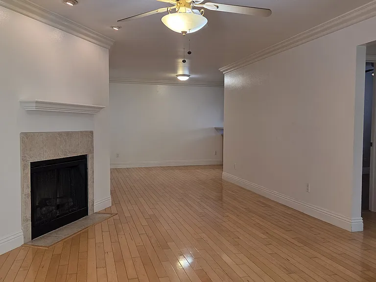 View of the living space from the balcony