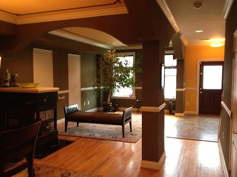 Living and Dining Room with Gas Fireplace