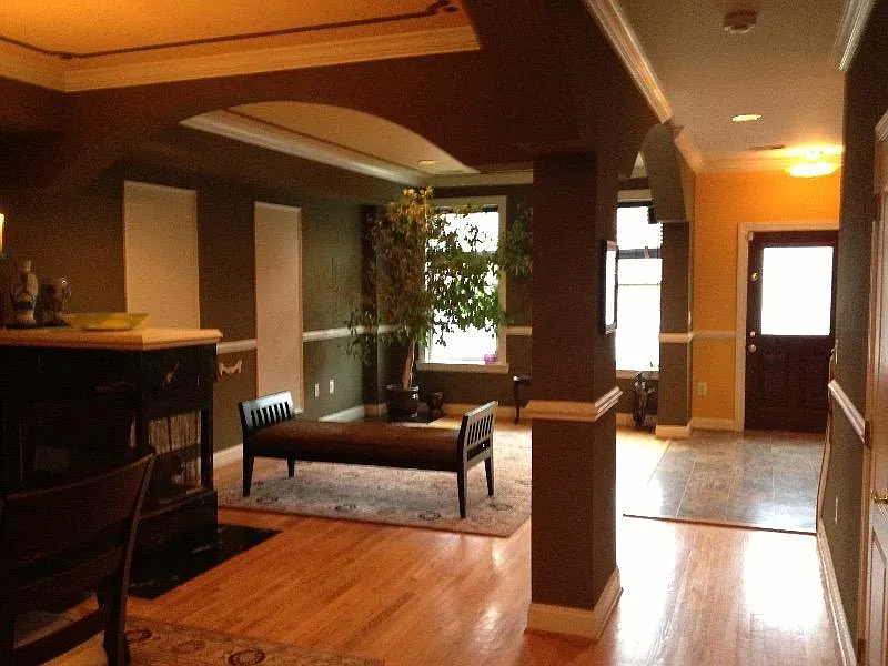 Living and Dining Room with Gas Fireplace