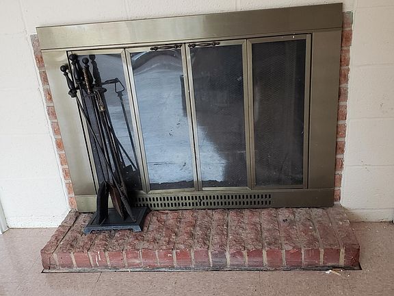 Family room fireplace
