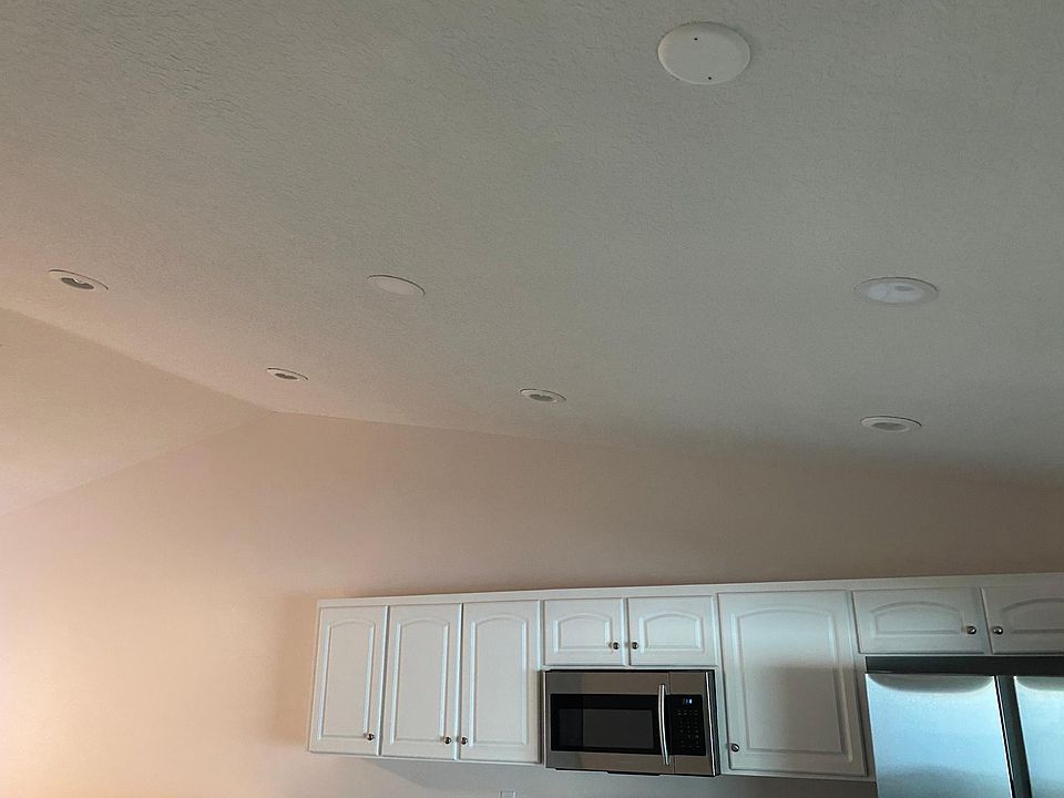 Plenty of cabinet space and recess lights.