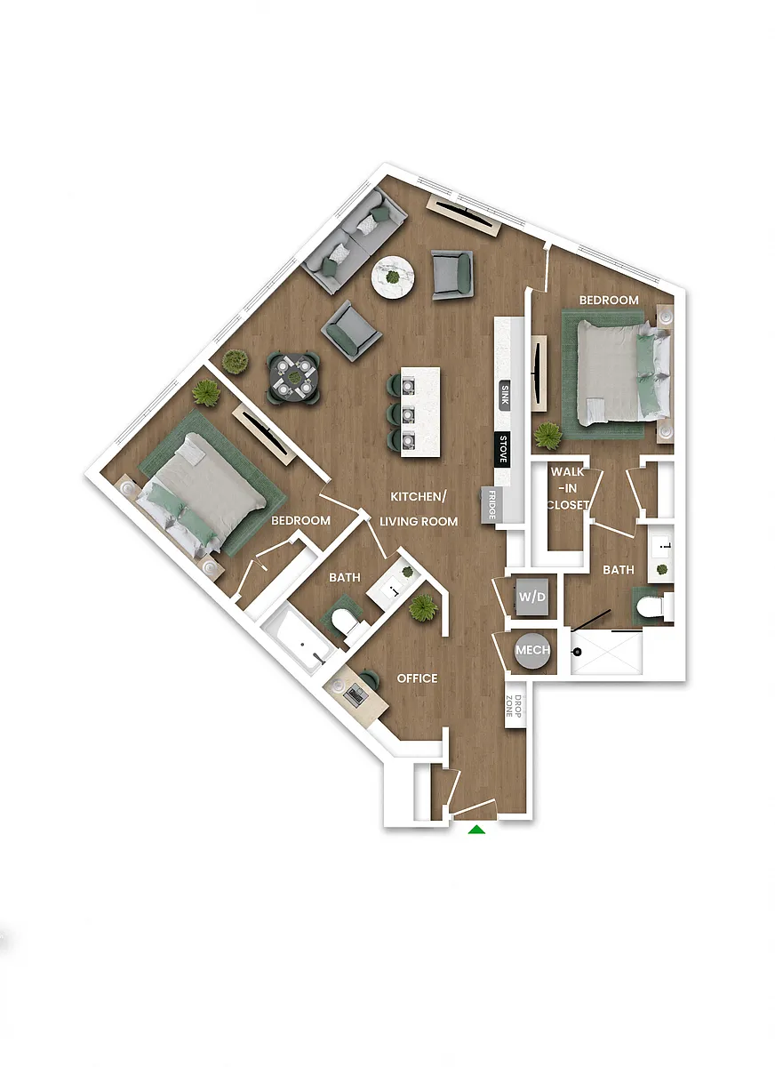 Floor plan B1BD