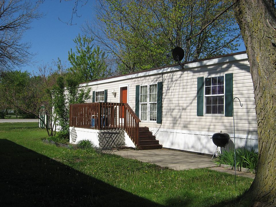 Front door with deck