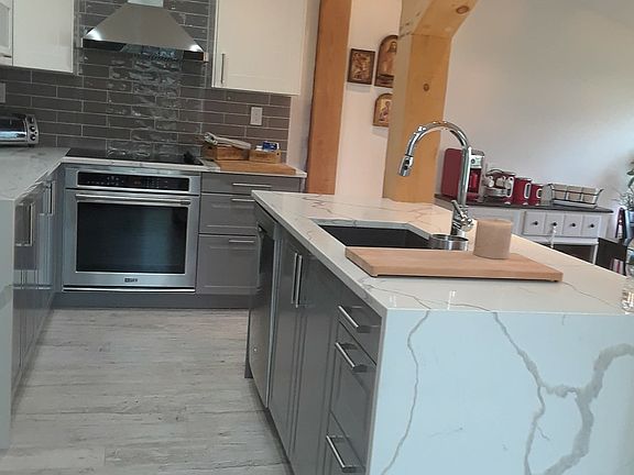 Island with waterfall sides