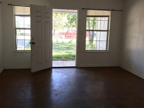 front entry into living room