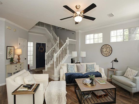 The living area is light and bright...