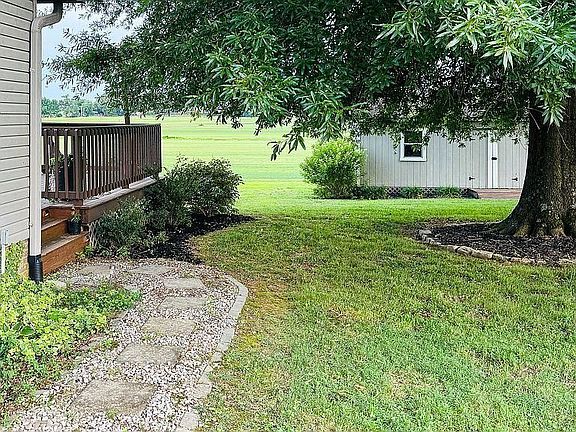 Walking path to back porch