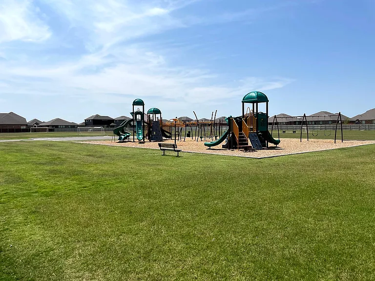 Large Playground with adult and kid soccer field