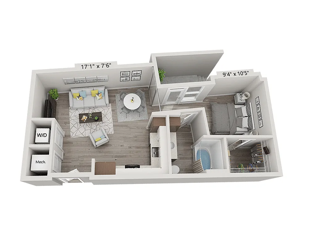 Floor plan Studio E1E