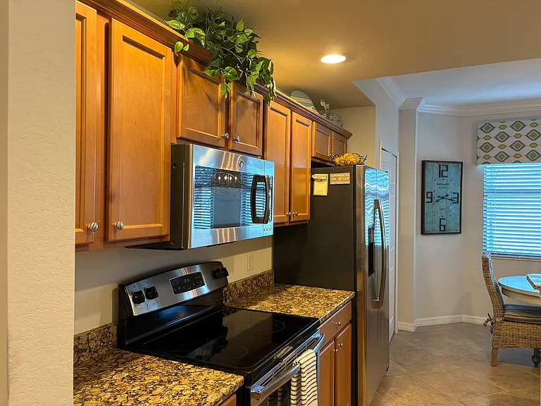 Kitchen stainless steel appliances