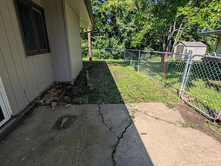 Fenced in yard