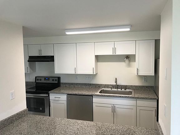 Kitchen with Granite Countertops and New Cabinets