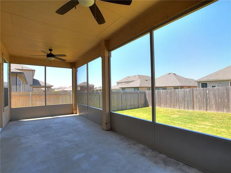 Enclosed screened in porch