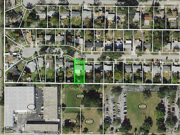 Aerial neighborhood view
