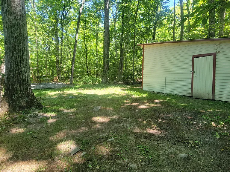 Storage shed and yard