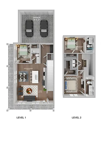 Floor plan Townhome 1