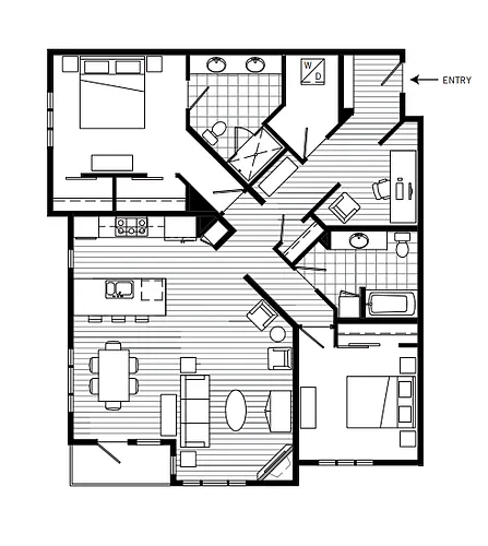 Floor plan Plan 2J