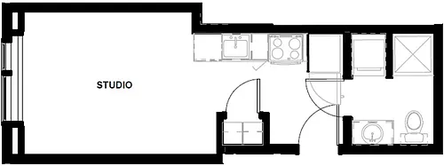Floor plan Studio