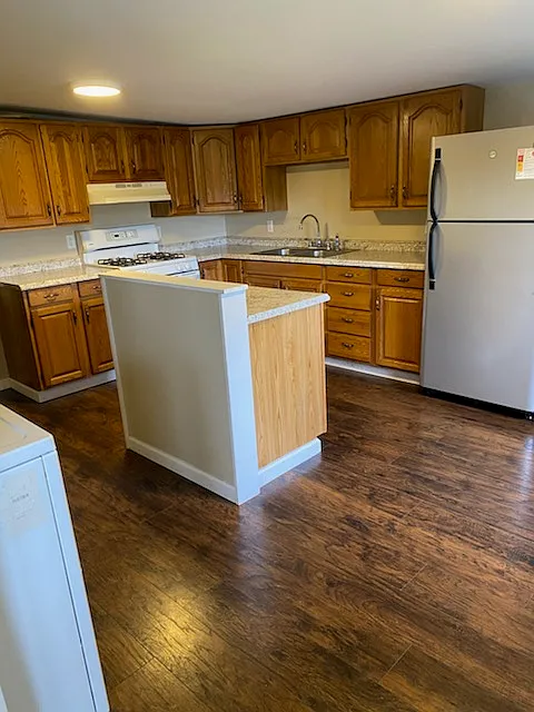 kitchen viewed from living room