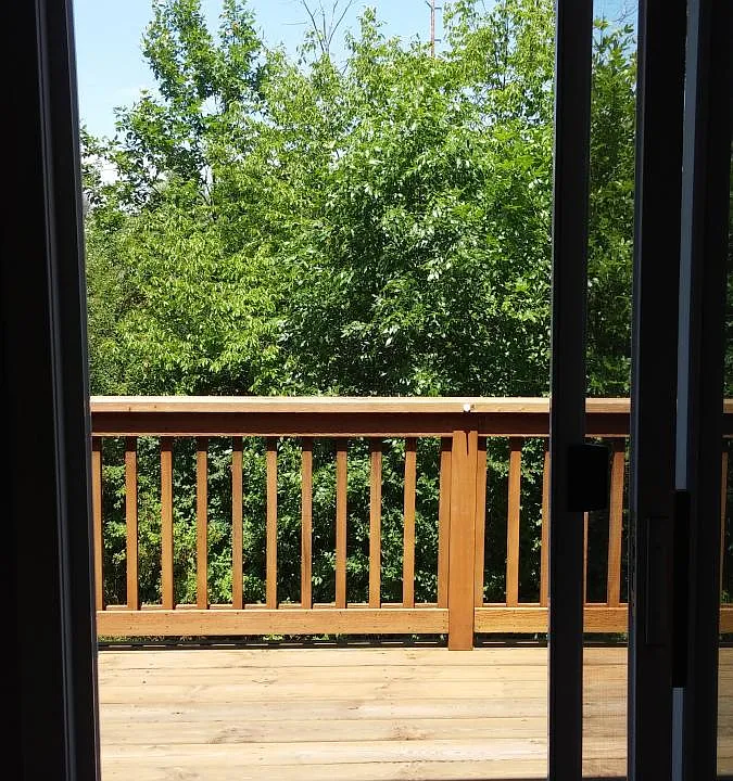 View out slider to deck