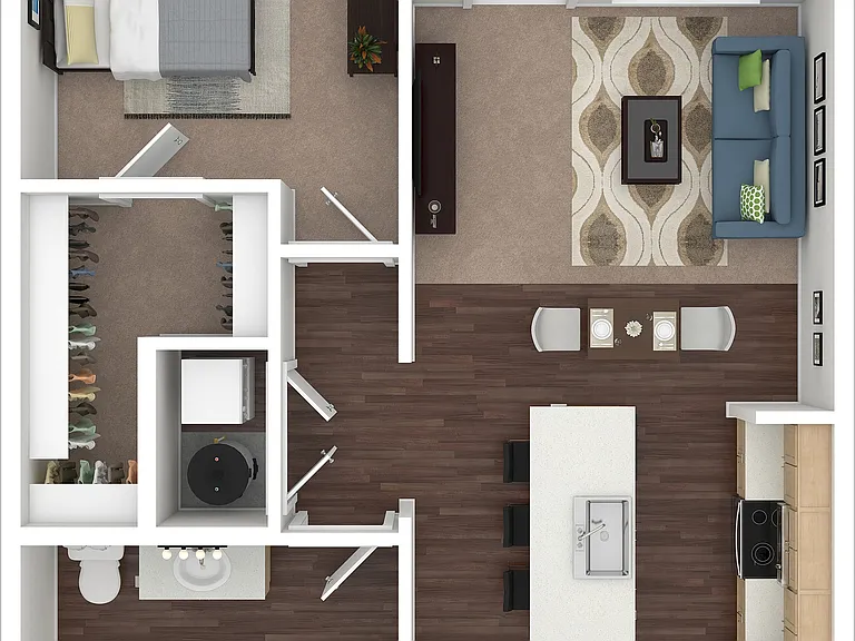 A1 3D Floor Plan A1 3D Floor Plan