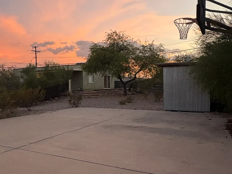 Basketball court.