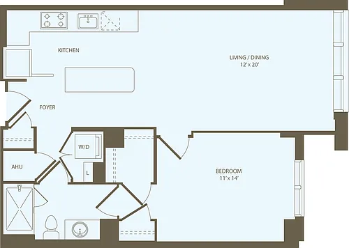 Floor plan 1 Bedroom J_S