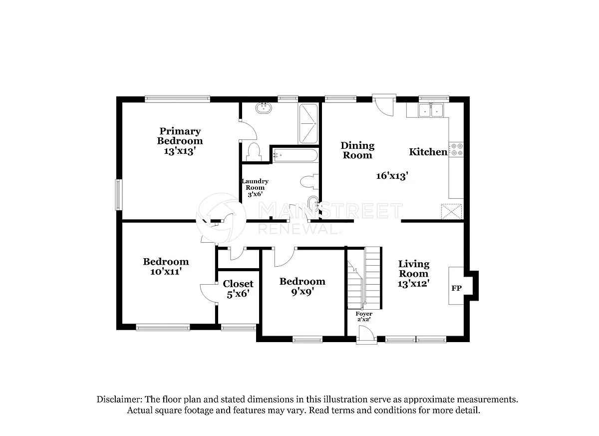 Floor Plan - 1601 Shelby Dr