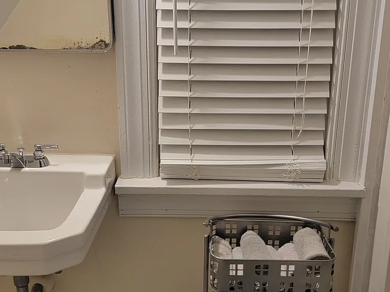 Upstairs small bath room with SMALL tub