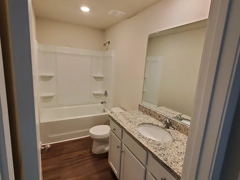 Secondary Full Bath with lot of counter and storage space Upstairs