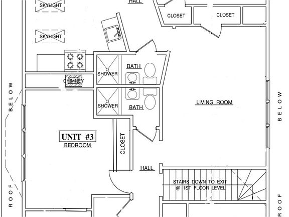 Unit 3 Floorplan - 4 Bedroom/ 2 Bath