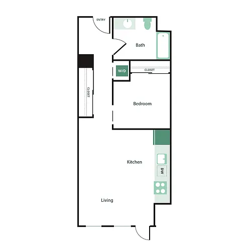 Floor plan 1X1 - B1