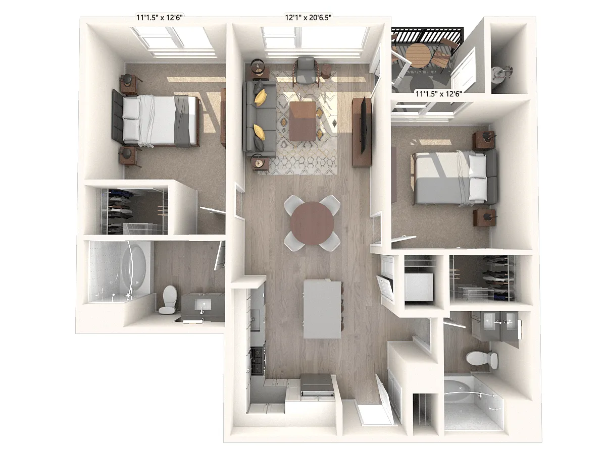 Floor plan B1-1043-1