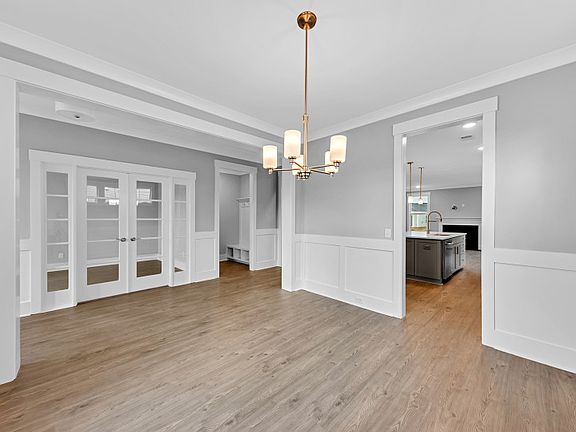 Open dining room space off the foyer for formal and casual meals