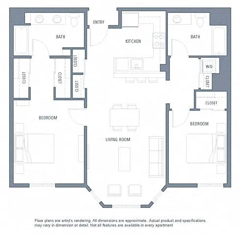 Floor plan 1114 2B2B