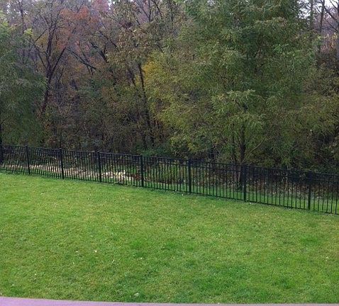 Backyard view from deck