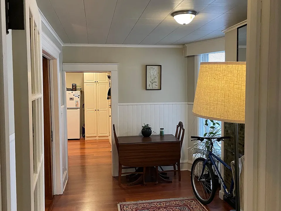 View from living room to dining room / office