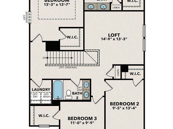 The Grace Upper Floor Plan