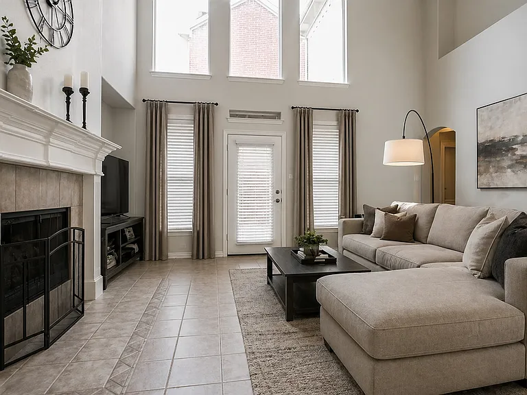 Virtually staged for illustrative purposes. Furniture and decor not included.