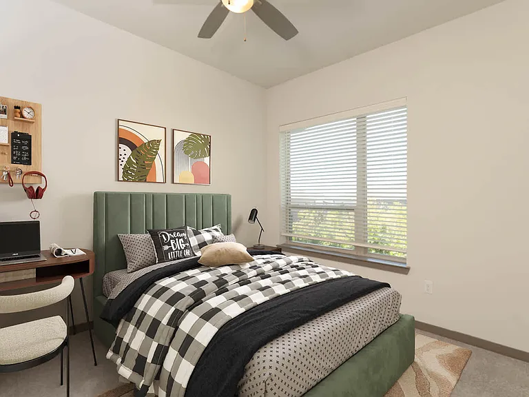 Carpeted Bedroom