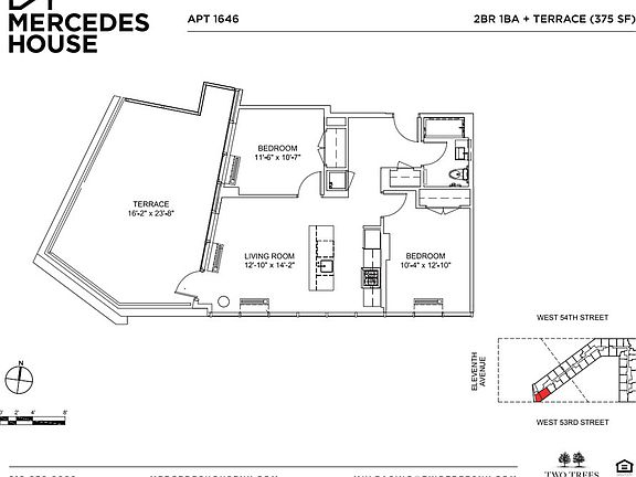 2nd image of 550 W 54th St #1646