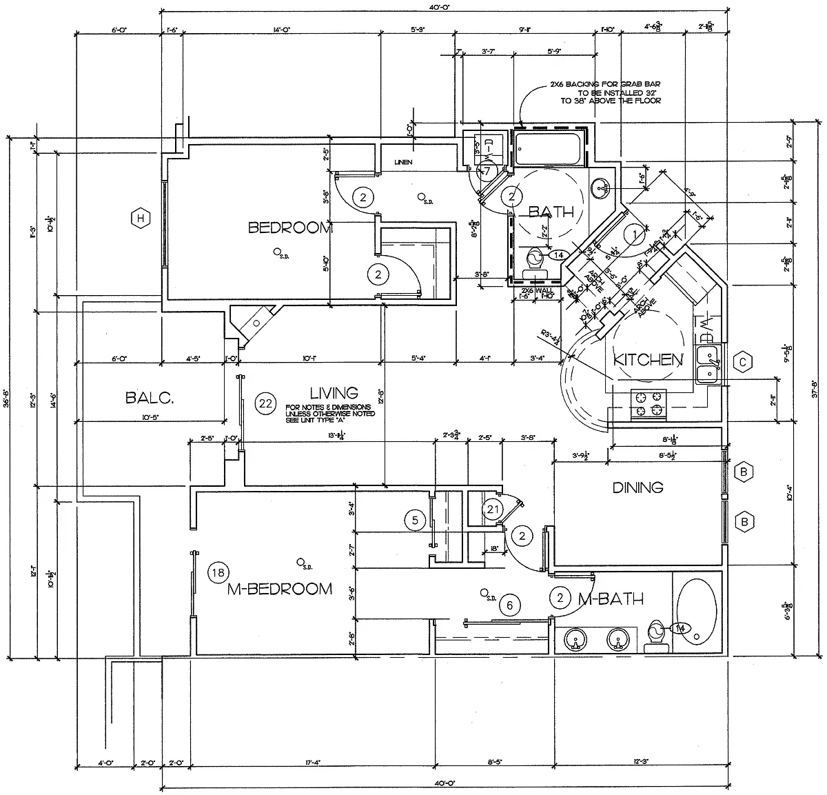 Floor plan 1322 Curson Floorplan B