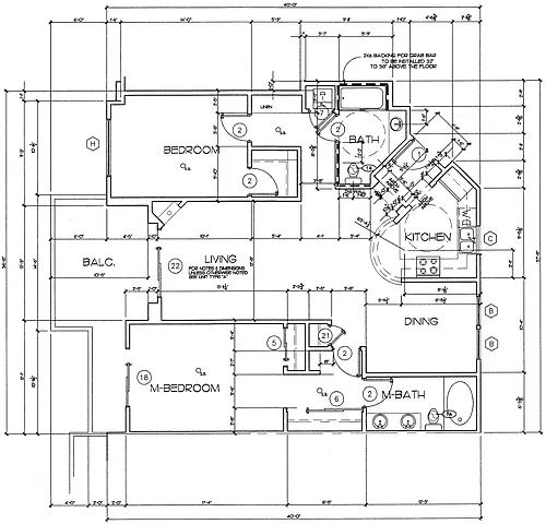 Floor plan 1322 Curson Floorplan B