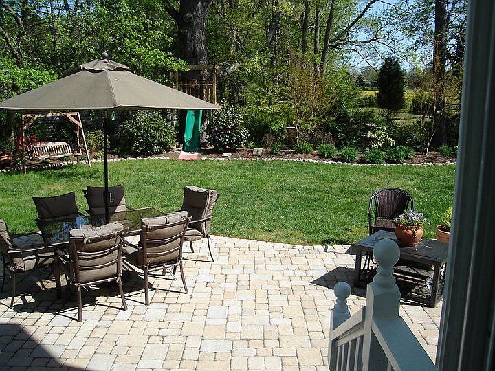 Patio and Left Back yard