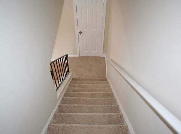 Steps down from 2nd floor