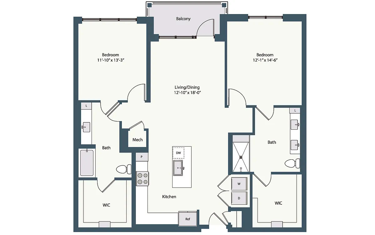 Floor plan 2B