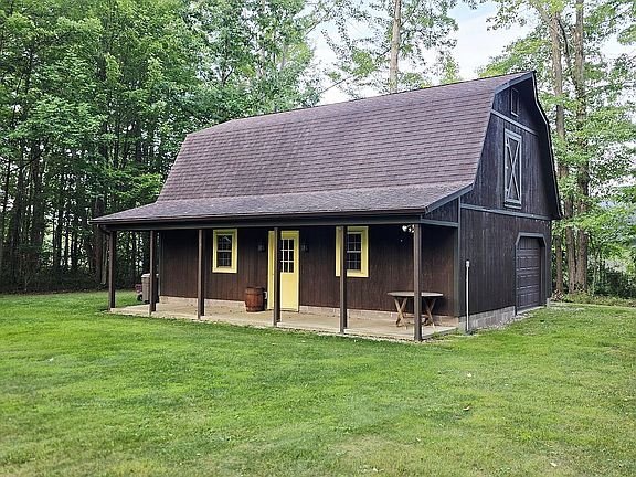 Barn Garage Door &  Driveway