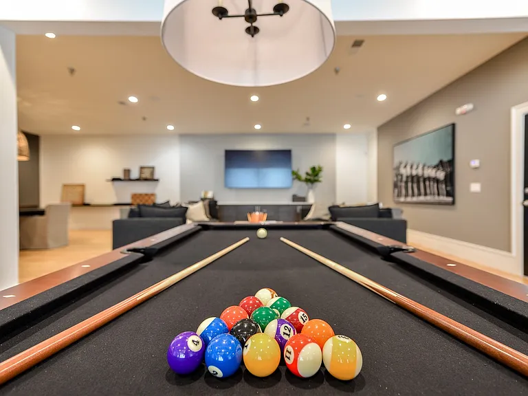 Game lounge with Billiards Table