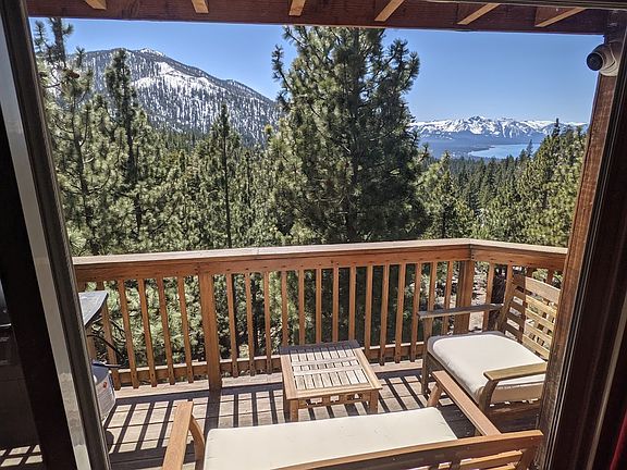 View from the living room and fireplace